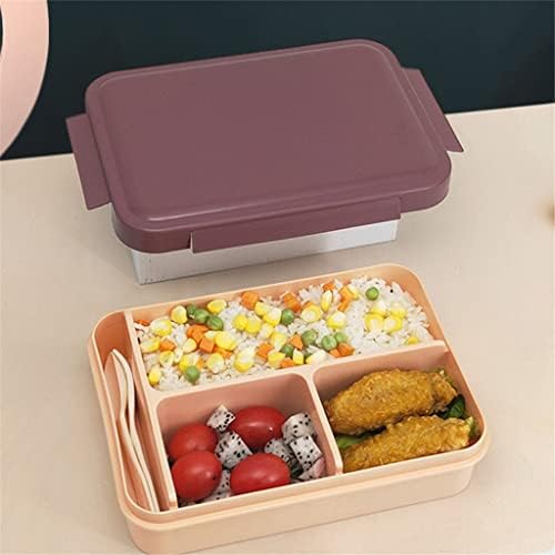 КУТИЈА ЗА Ручек XDCHLK Јапонски пренослив спакуван микробранова греење кутија за ручек квадратна контејнерска мрежа кутија за складирање храна