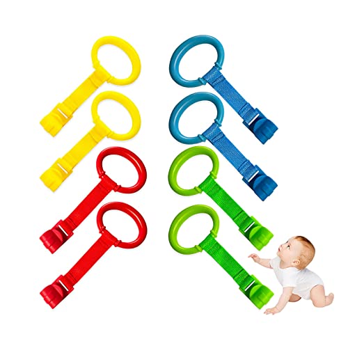 8 парчиња бебешки креветчиња за бебиња, бебешки дете за креветчето стојат на прстени издржливи деца вежби за обука за обука за вежбање