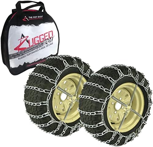 Продавницата РОП | 2 ланци на гуми за врски и затегнувачи за кабет за снег со коцки со гуми 18x8.5x8