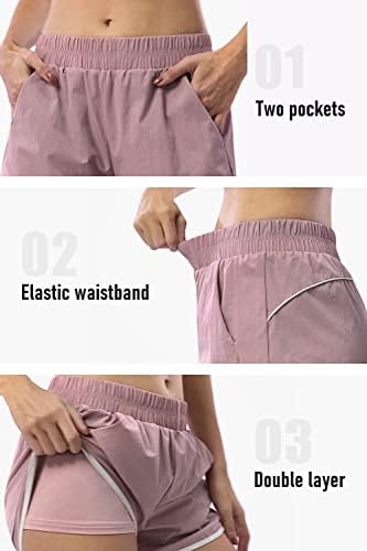 Blevonh жени еластична половината со двојни слоеви со двојно слој, кои се наоѓаат со странични џебови со странични џебови