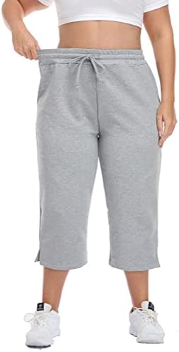 Најевтино, женски плус големина мека капри панталони активни јога џемпери за џемпери за култури