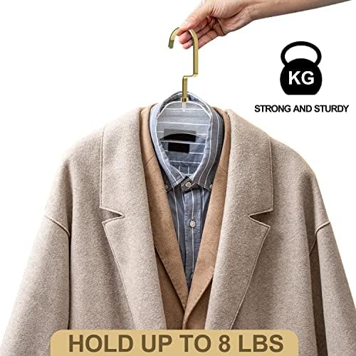 Квалитетна чиста акрилна луцитска палто за закачалки со бар - 50 -пакувања, стилски закачалка за облека со акрилна пантолона - закачалка