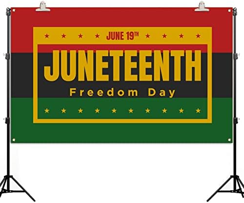 Јуниетент Банер Банер Афроамерикански Ден на независност на 19 -ти јуни јуни јуни, фотографија на слобода, позадина