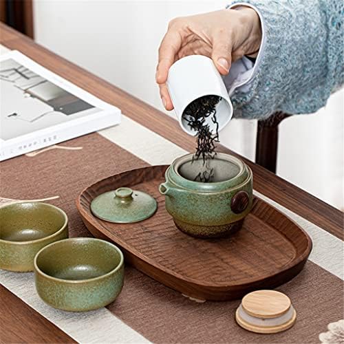 N/A кинески преносен чај постави керамички 1 тенџере 2 чаши патувајте чај постави чаши за чување торба за складирање постави топлински