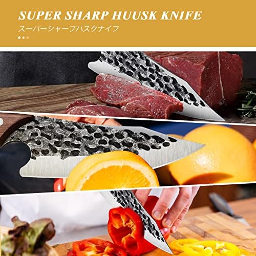 Хуск Викинг Нож Со Обвивка Рака Фалсификувани Коска Нож Пакет Со Рака Фалсификувани Месар Кршење Нож
