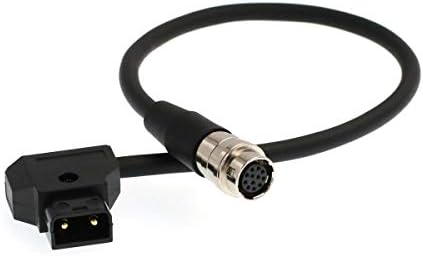 B4 ENG Lens Power Cable v Lock D-Tap до Hirose 12 Pin за Fujinon Nikon Angenieux Schneider Lens Servo 30cm