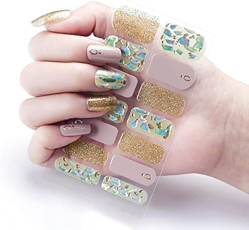 Налепници за нокти на QWERTY целосни налепници за лак за нокти за жени со целосна маникир за убавина