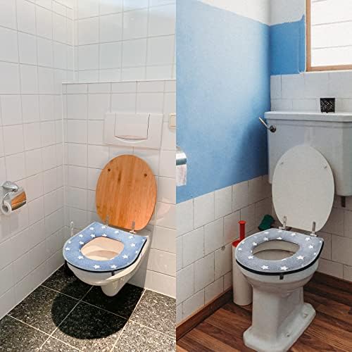 Сјај во темните капаци на седиштето на тоалетот, светло седиште за тоалетно покритие ， Бања Мека тоалетна седиште подлога за подлога за