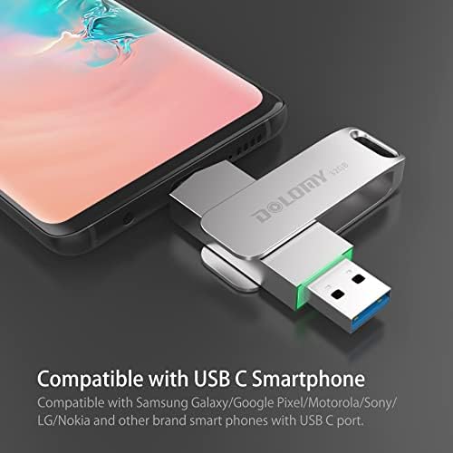 Доломи USB C Флеш Диск, 32GB USB 3.1 ДО USB C Палецот диск, 2 во 1 OTG Издржлив МЕТАЛ USB C Меморија Стап За Тип C Паметни Телефони, Таблети,