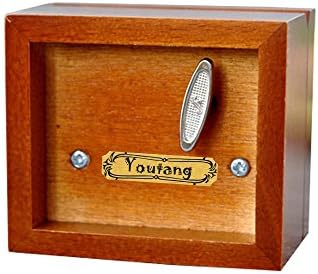 Музичка кутија Youtang, дрвена музичка кутија Rhinestone, музички играчки, мелодија: loveубовна приказна
