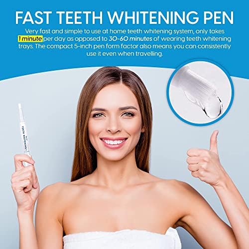 Белење на заби - 3 пенкала - Ефективно и безболно белење - Совршено за чувствителни заби - 35% карбамид пероксид, без чувствителност, привлечна