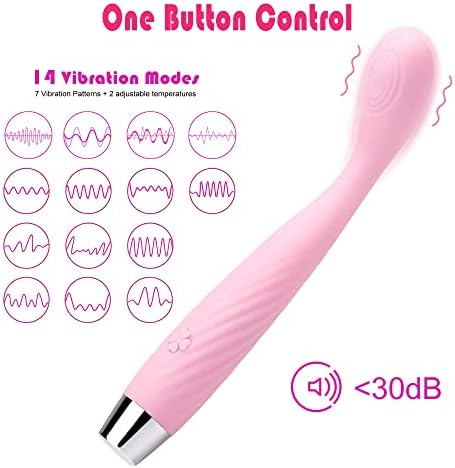 G Spot Vibrator, оргазам брз водоотпорен во водоотпорен прсти во водоотпорна и флексибилна целосна силиконска вибрација за жени, 14 вибрации клиторис брадавица вагини Мас