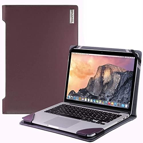 Брунел-Профил Серија - Виолетова Кожа Лаптоп Случај Компатибилен Со HP ProBook 450 G6 15.6 FHD Лаптоп