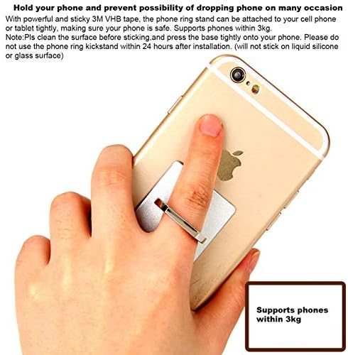 Држач за прстен за мобилни телефони со 4 пакувања, штанд со прсти, 360 ротација тенок универзален удар, компатибилен со iPhone XS