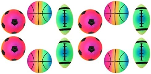 Besportble 4sets / 6pcs и кошаркарски топка фудбалски рагби облик деца на надувување / топки за играчки