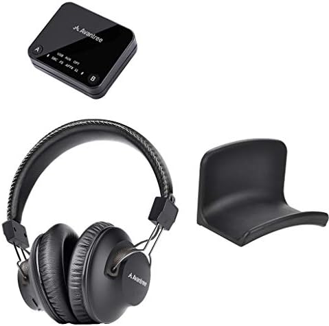 Avantree HT4189 &засилувач; HS907, Пакет-Безжични Слушалки ЗА ГЛЕДАЊЕ ТЕЛЕВИЗИЈА Со Bluetooth Предавател, Без Аудио Одложување,