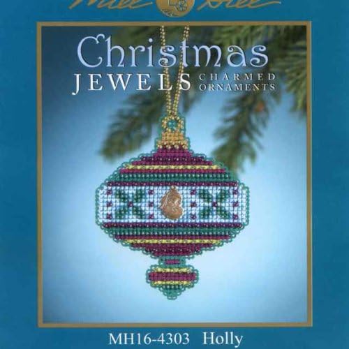 Комплет за украси за вкрстени бода на Холи Бодед MH164303 Мил Хил Божиќни накит 2014 година