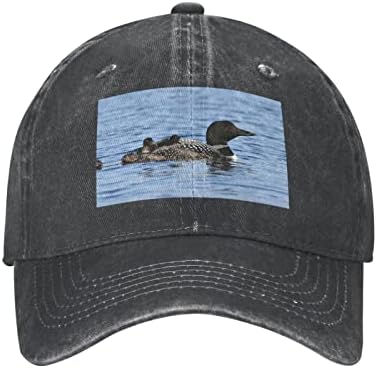 Лун птици печатено капаче за бејзбол, капаче за прилагодување на возрасни каубојски капа, достапна во текот на целата година