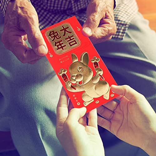 36 Пакувајте Големи 2023 Година На Зајакот Црвени Пликови За Пролетен Фестивал, Тешки Кинески Новогодишни Црвени Пликови за Новогодишен