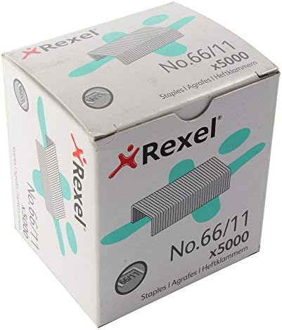 Рексел бр.66/14 мм тешки главни делови, за издвојување до 100 листови, користете со Staplers Rexel и Goliath Staplers, кутија од 5000, 6075