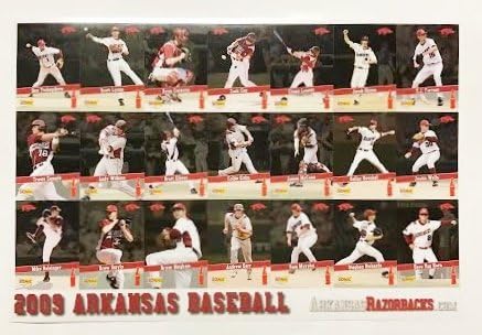 2009 Арканзас Razorbacks Unvut Baseball Cards - Далас Кихел и повеќе