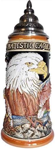 Кралот германски Пиво Штајн Дивиот свет пустината, орел 0,75 литарски танкард, пиво кригла