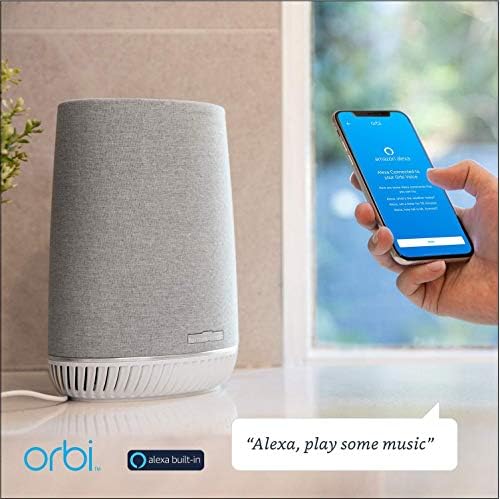 Netgear Orbi Voice паметен звучник и WiFi Mesh Extender со вграден Alexa, работи со кој било рутер WiFi