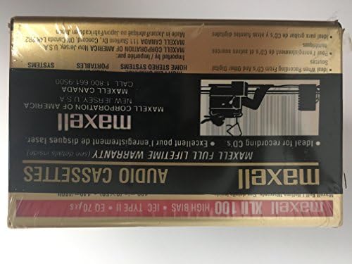 Maxell XL II 100 ленти за аудио касета, 8 пакувања