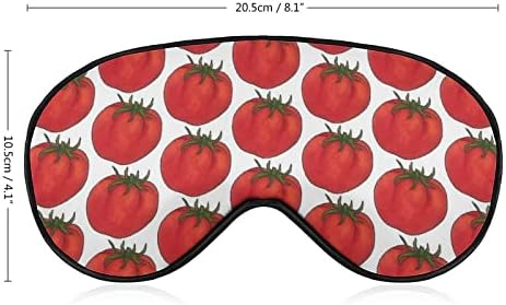 Шема на домати Смешна Маска За Очи За Спиење Мека Покривка За Очи Со Врзани Очи Со Прилагодлив Ремен Ноќна Сенка За Очи За Мажи Жени