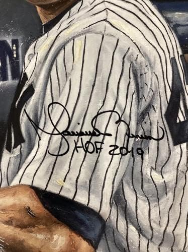 Маријано Ривера потпиша платно giclee 24x36 yankees Auto HOF 2019 натпис MLB - Autographed MLB Art