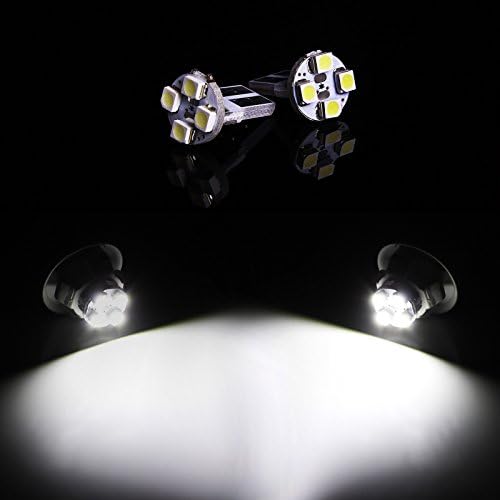 TGP T10 White 4 LED SMD регистарски таблички клинови светилки пар 1990-1999 Компатибилен со Pontiac Trans Sport