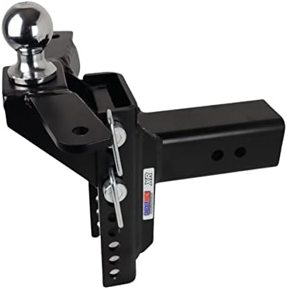 Шокер XR Control Control Tab Righed Mount Mount Hitch, одговара на 2-1/2 Hitch, има 2 топка