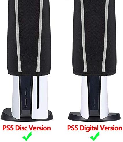 PlayVital Dust Cover Sulf Set за PS5 Digital Edition & Disc Edition - Светло сиво трим