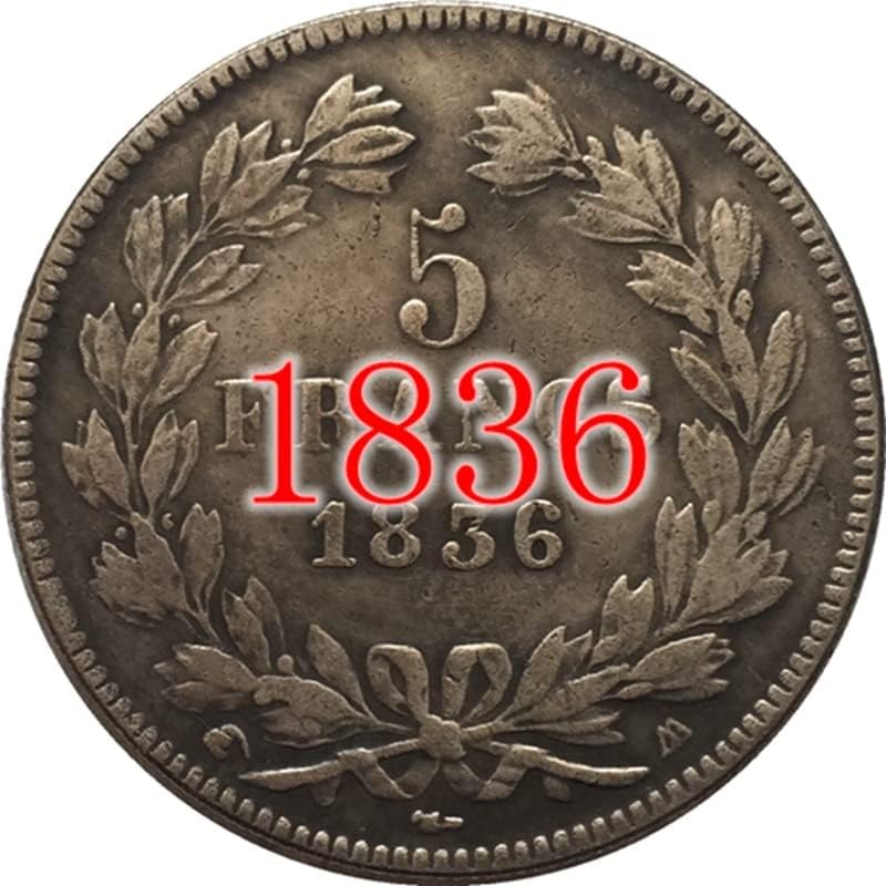 13 Различни Датум Француски Монети Чист Бакар Сребро Позлатени Антички Сребрен Долар Монети Занаети Може Да Удар