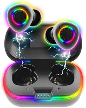 ЛЕД Блутут Безжични Слушалки Со Куќиште За Полнење-Вистински Звук Во Уво 16 Часа Играње