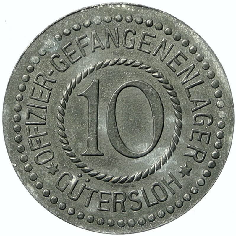 1655 де ц1914 ГЕРМАНИЈА Затвореник На ЗАРОБЕНИКОТ првата светска Војна ПРВАТА светска војна ЦРЕВНАТА монета Добро