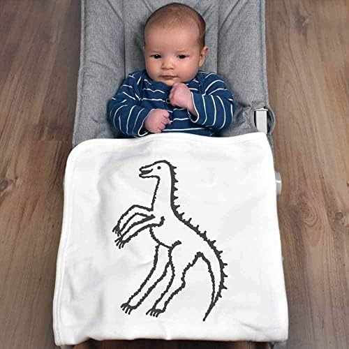 Азида „долго вооружен диносаурус“ памучно бебе ќебе/шал