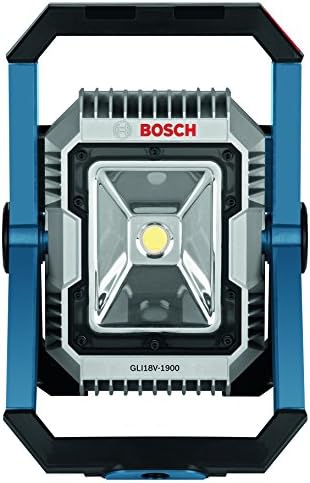Bosch GBA18V80 Core18V 8.0 AH Performance Battery & GLI18V-1900N 18V LED Floodlight, Blue, 6 AH