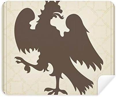Европски Животни Национален Амблем Зголемен Орел Чистење Крпа Екран Почиста 2 парчиња Велур Ткаенина