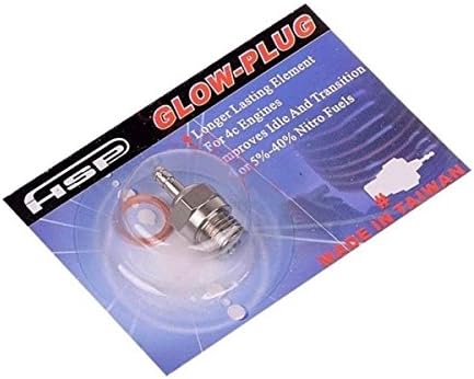 Powerday Spark Glow Plug No.4 N4 Hot 70117 за RC Nitro Engines Car Traxxascomcompatibational со: вулкан Т2, вител SS, торнадо ББ и многу