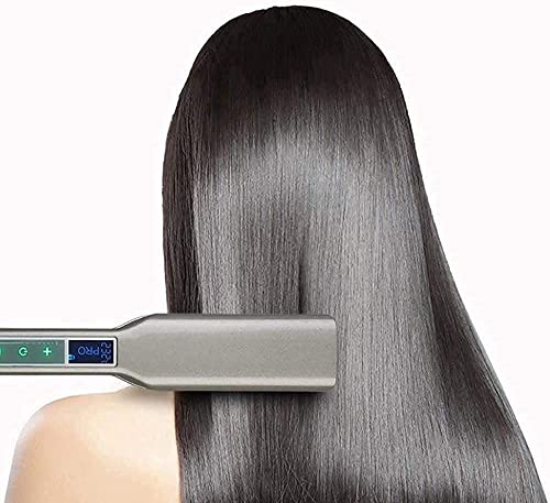 Фриерка за коса за коса, екран на допир LCD за исправа на коса, широка плоча Електрична сплит Брзо греење и загревање