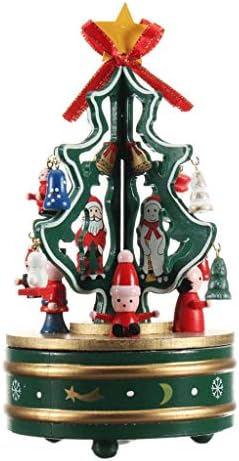 N/A Merry-Go-Round Christmas Decoration Music Box Божиќна ротирачка музичка кутија