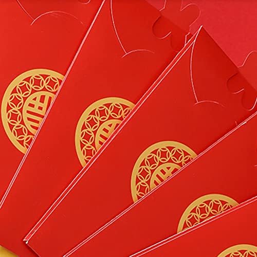 Хонран Кинески Новогодишни Црвени Пликови, Пликови Со Среќни Пари, Година На Пликови Со Црвен Џеб За Зајаци 2023, 1 Комплет Црвени Пликови