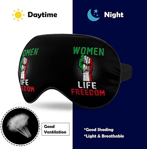 Подигнете со жените на Иран жени, животна слобода Махсаамини маски за спиење на очите затемнување со прилагодлива еластична лента
