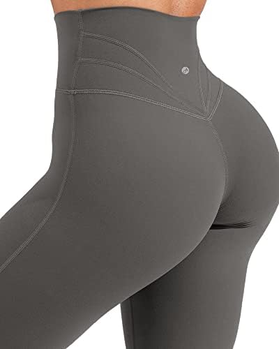 Gyiefcg женски високи половини одблесоци атлетски јога панталони со џебови за кревање на задниот дел од тренингот за вежбање на тренингот