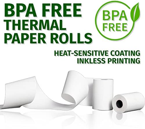 Gorilla Supply Thermal Paper Roll 2-1/4 x 50 'BPA бесплатни 50 ролни