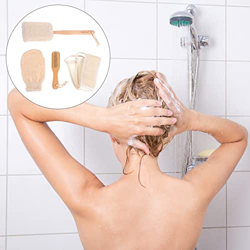 Заздравување 1 поставен кожа за туширање и мажите ексфолирајќи ги стружењата на телото влажно/снабдуваат практични мртви ловоф сунѓер или ракавици