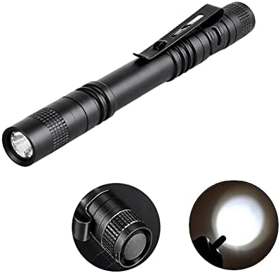 Флеј -светло на пенкало, LED Flashlight Flashlight со клип, тактички џебно факел Медицински фенерче Мала мини -светлосна светлина