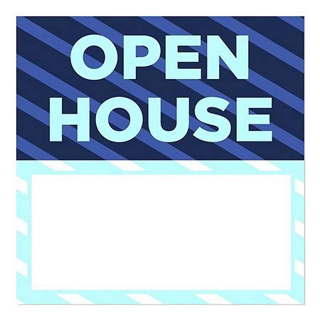 CGSignLab | Отворена Куќа-Ленти Сини Прозорец Се Држат | 12 x12