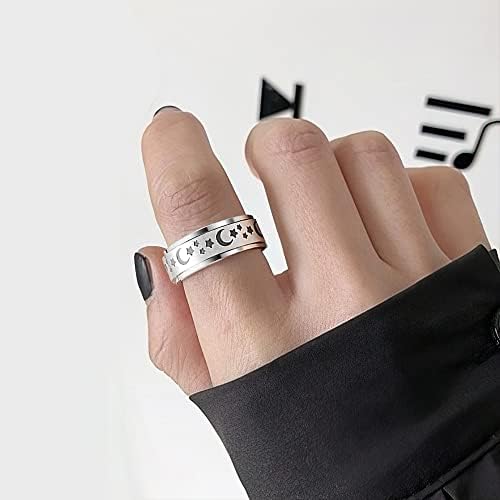 Анксиозност Спинер прстен за жени фид прстен од не'рѓосувачки челик анти-вознемиреност прстен Спинер прстен ангажман свадбена